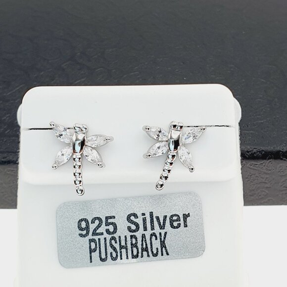"925 sterling silver luxury CZ earrings for women/girls, Best for RJUS2218 - Picture 10 of 11